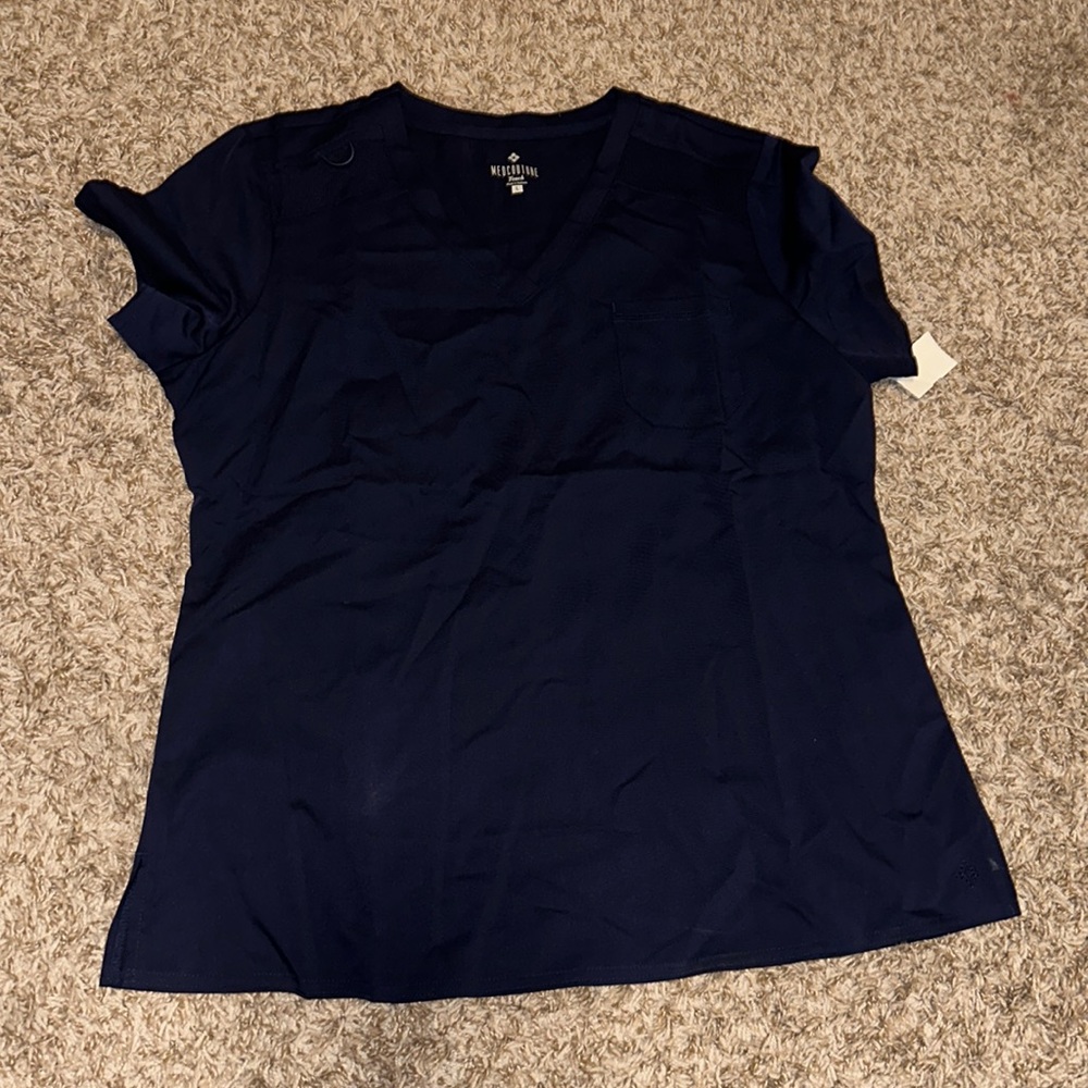 MedCouture Navy Scrub Top